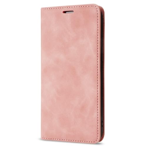 Housse de luxe en cuir pour iPhone SE 2022, rabat magnétique doux rose