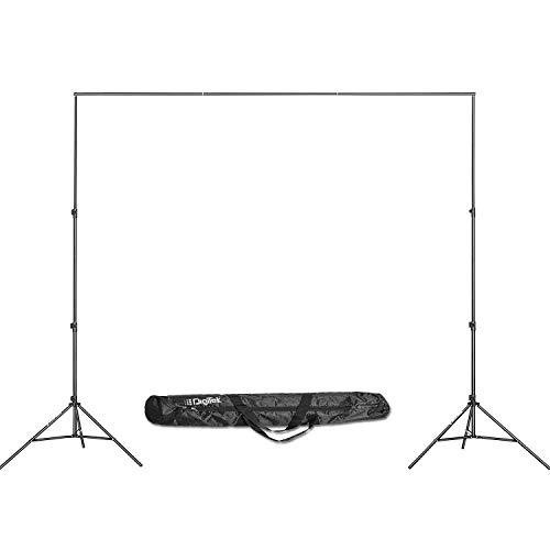 DIGITEK® (DBSK-009FT) Studio Background Stand Kit for Backdrop Photography and Videography, Portable...