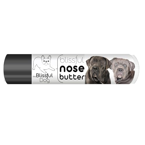 Image of The Blissful Dog Cane Corso Nose Butter for Dry, Cracked Skin, Lick-Safe Dog Nose Balm with Moisturizing Shea Butter, Almond, Olive, and Essential Oils, Pet Supplies, Uncented, 0.15 oz.