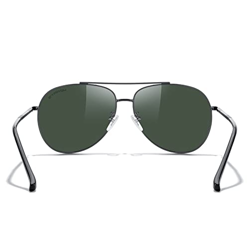 MERRY'S Aviator Sunglasses for Women Men Polarized Mirror Lens with Case - Polarized Driving Sun glasses 60 MM4