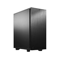 Fractal Design Define 7 Compact Black, kompaktes ATX PC Gehäuse aus Aluminium / Stahl, gedämmt für Silent Computing - schwarz