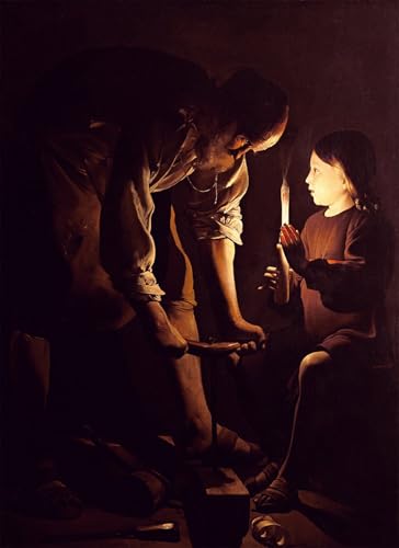 Art Georges De La Tour st charpentier affiche toile pour décoration murale salon