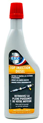 ERC – [Top Injection Diesel] | Additif diesel | Nettoie les systèmes d’injection | Protège de la corrosion | Supprime les trous à l’accélération | Réduit la consommation de carburant | 200 ml