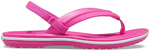 Sandália Crocband Strap Flip, Crocs, Criança Unissex, Electric Pink, 31