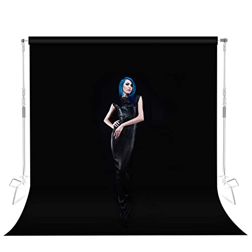 Selens 2x3M Telón de Fondo Negro de Terciopelo para Fotografía Estudio Fotográfico Black Backdrop Lavable Velvet Tela Retrato Video Producto Comida Decoración