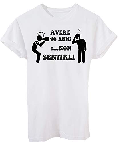 iMage T-Shirt Avere 46 Anni E Non Sentirli Compleanno Cerca