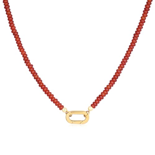 SAMYA Natural Carnelian Necklace for...