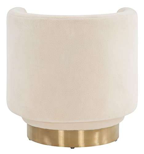 Sillón Plegable Blanco con Base Dorada Giratoria miniatura 5