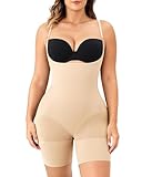 Gotoly Open Bust Shapewear Tummy Control Bodysuits for Women Seamless Compression Waist Trainer Full Body Shaper(Beige,X-Large)