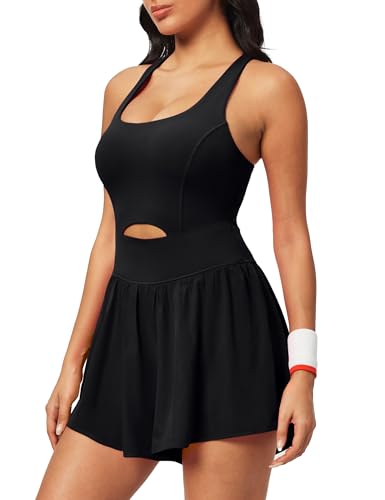Ewedoos Womens Workout Romper for women 2025 Padded Athletic Romper