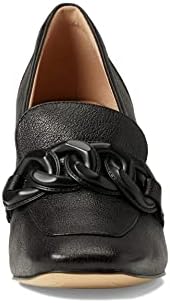 Cole Haan Women's Chrystie Square Chain Loafer Pump, Black Leather, 7 | Image 1