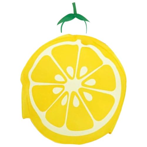 Luxylei Costume De Citron pour Adultes, Tenue Amusante en Forme De Tranche De Citron, Parfaite pour Halloween, Fête, Costume De Fruits pour Hommes Femmes