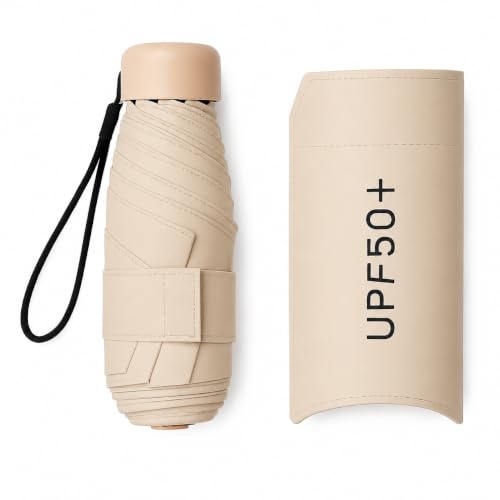 Image of ๐ช๐ข๐ข๐ ๐ญ๐ฌ UV Travel ๐ ๐ถ๐ป๐ถ ๐๐ผ๐น๐ฑ๐ถ๐ป๐ด Ultra Compact pastel ๐จ๐บ๐ฏ๐ฟ๐ฒ๐น๐น๐ฎ with Case, Manual Open ๐ฒ ๐ฅ๐ถ๐ฏ๐ Lightweight ๐ฃ๐ผ๐ฟ๐๐ฎ๐ฏ๐น๐ฒ, Small Sun & Rain ๐ฃ๐ผ๐ฐ๐ธ๐ฒ๐ ๐จ๐บ๐ฏ๐ฟ๐ฒ๐น๐น๐ฎ for Men and Women- Use in ๐ฅ๐ฎ๐ถ๐ป & ๐ฆ๐๐บ๐บ๐ฒ๐ฟ
