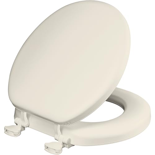 Mayfair Padded Toilet Seat, Cushioned Soft Vinyl over Wood Core
