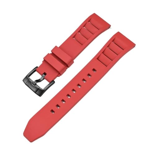 [-ł] 19/20/21/22/24mm FKMtbfSXgbv XeXX`[obN Y fB[X NCbN[X _CrO pvoh(Red black,24mm)