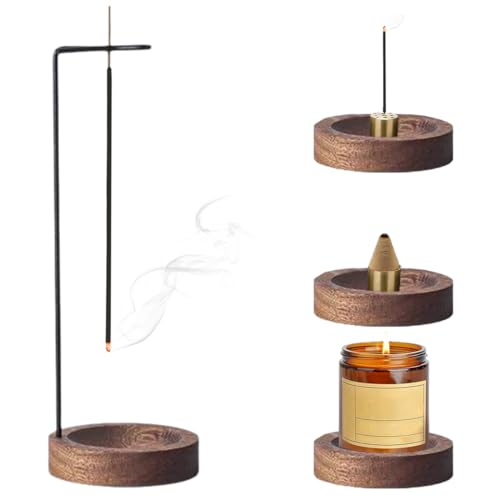 IKOPFLN Porta Incenso per Bastoncini 2 in 1,Porta incensi Portaincenso bastoncino Supporto per Bastoncini di Incenso Porta Incenso Bastoncino Adatto a casa, ufficio, meditazione e yoga