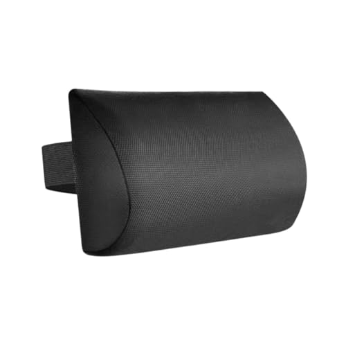 Ｂｅｓｇａ Chaise Lounge Head Pillow with Strap,Decorative Neck Cushion Recliner Headrest Pillow for Patio Chairs Beach Chairs Outdoor, Black