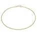 Produktbild CARISSIMA Damen 9k (375) Gelbgold 1mm 30 PG Twist Panzerfußkette 23cm/9zoll 1.23.0474