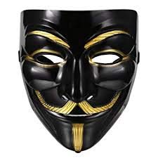 Havens Treasure® Anonymous VIP Edition Face-Mask Fawkes Mask Perfect Fit Cosplay Protest V for Vendetta DC Comics (Black) Pack of 1 (B081X61WZ2) Amazon Price History, Amazon Price Tracker