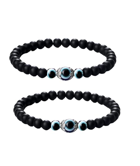 See full amazon price history chart for BLUE BEADS Black Beads with Blue Evil Eye Pack of 2 Pcs Bracelet for Men /Boys BLUE BEADS Black Beads with Blue Evil Eye Pack of 2 Pcs Bracelet for Men /Boys (B0B7GQQNQX) Amazon Price History, Amazon Price Tracker