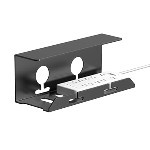 デスク下ケーブル管理トレイ, 粘着コード オーガナイザー デスク ワイヤー管理, 配線整理トレイ デスク用, ホームオフィスの作業スペース用テーブルワイヤー管理トレイの下に頑丈で広々とした自己接着剤