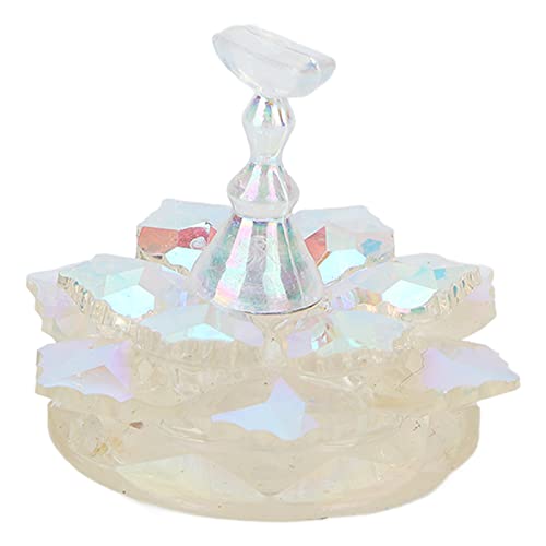 Nail Tips Stand Holder, Magnetic Alloy Nail Art Display Tip Base For Salon Diy And Practice Manicure Tools Nail Practices Displays Holder For False Nail Tips Stands Bases Training(Aurora White) #TOP10