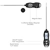 Digital Meat Thermometer Backlight,Waterproof Instant Read Food Thermometer for Cooking Grilling BBQ Baking Liquids Beef Turkey (Black)