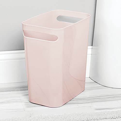Mdesign 05015MDBST Plastic Slim Large 2.5 Gallon Trash Can Wastebasket thumb #1
