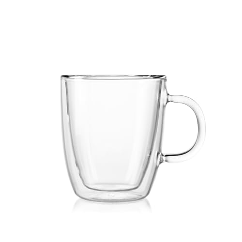 Bodum 10oz Bistro Double Wall Insulated Mug, High-Heat Borosilicate Glass, Set of 2, Clear by Bodum - Image 3