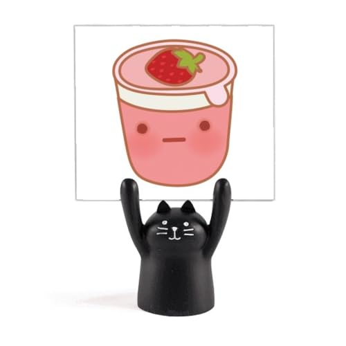 Support mémo chat noir idée cadeau mignon pour passionnés de papeterie