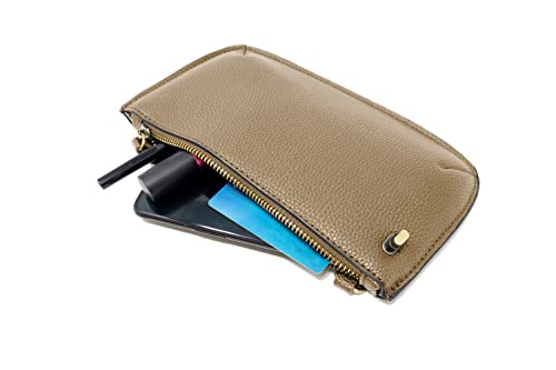 Image of Joy Susan Women's Fashion Purse Mini Crossbody Wristlet Clutch Handbag - Beech Wood