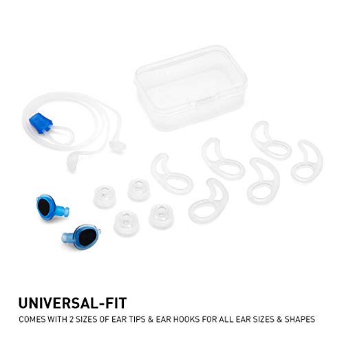 ADV. Eartune Aqua U Surfer/Swimmer Ear Plugs, Blocks Out Water Lets