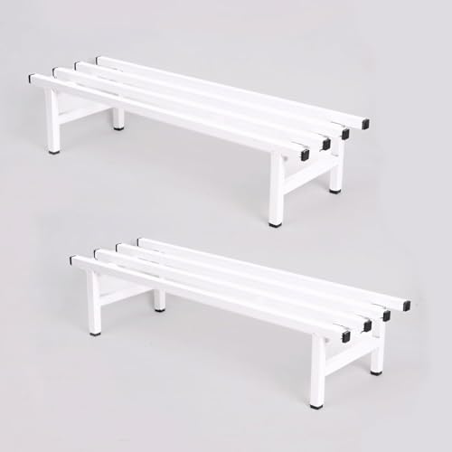 UGAOO Elevate Heavy Duty Metal Plant Stand Set of 2 - White | Iron Plant Stand for Indoor & Outdoor Use | Large Pot Holder for Balcony, Patio, Living 