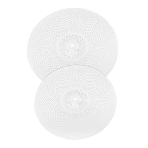 ERINGOGO Sturdy Mute Drum Cymbal 2pcs Pack Low Volume Alloy Cymbals for Drum Set
