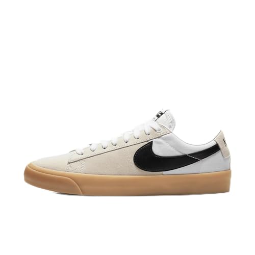 Nike SB Zoom Blazer Low Pro GT Skate Shoes (DC7695-100, White/Black) Size 12