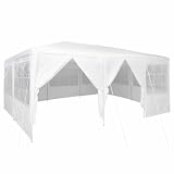 vidaXL Carpa de Fiesta 600 x 400 x 266 cm Polietileno, Tienda de jardín, Carpa portátil, Refugio al Aire Libre, Resistente al Clima, Sombra UV, pabellón Temporal