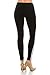 ALWAYS Women Solid Basic Soft Stretch Striped Leggings Black WhiteRegular