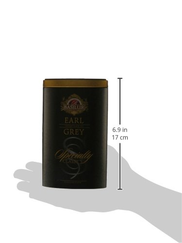 Basilur Specialty Classics Loose Leaf Tea, Metal Tin Caddy, Earl Grey, 3.5 Ounce