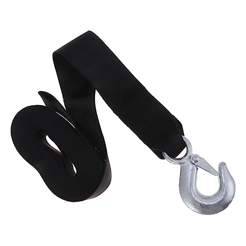 Sangle de treuil marin Hemobllo 1,5 T noir 8 m avec crochet