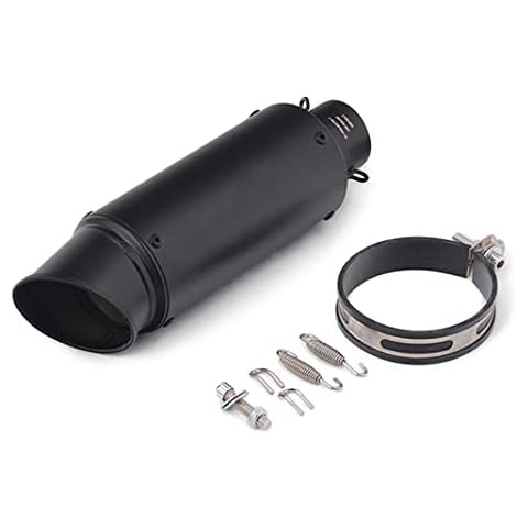 Universal 60mm Motorcycle Exhaust Pipe Motorbike Accessories Noise Eliminator Silencer Muffler Rear Tailpipe Refit DB Killer for ATV Pit Bike Scooter for Z250 ZX6R R6 GSX1000 (Black 4) Cover