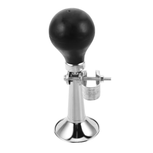 Parliky Clacson per Bici Ad Aria Compressa in Metallo 5 Pollici, Corno da Clown retrò Rumorista per Bicicletta, Accessorio per Mountain Bike e Scooter, Suono Potente per Sicurezza in Strada