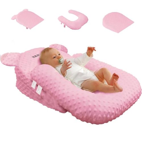 Image of Eofnengsohio Nursing Pillow, Breastfeeding Pillows, Newborn Feeding Support Pillow Multi-Functional & Portable Support Cushion for Travel (Pink, One Size)