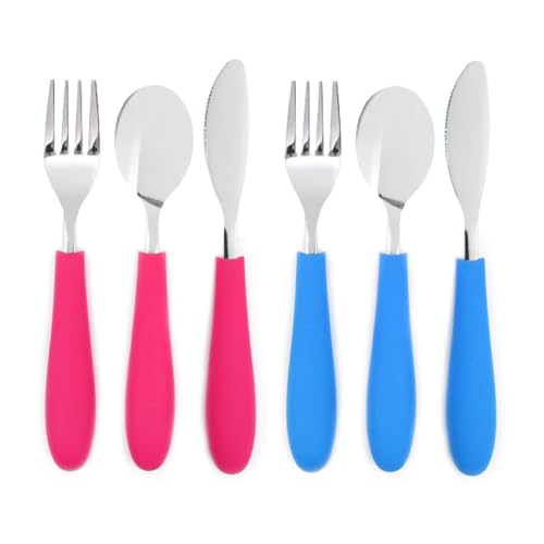 Elk and Friends Kids/Toddler Silverware with Silicone Handles | 6pcs