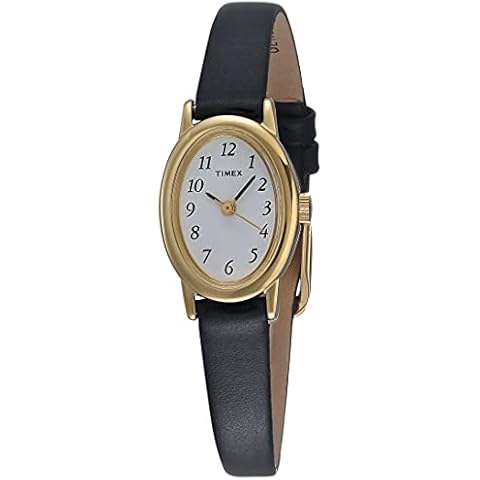 Timex Women's Black Leather Strap Watch Cover