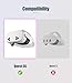 Orzero VR Head Strap Compatible for Quest 3S,Strap Accessories with Head Cushion, Upgarde Elite Strap Comfortable Protective Reduce Pressure – White