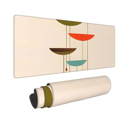 Tapis de souris de jeu grand format aux bords cousus et tapis de bureau antidérapant