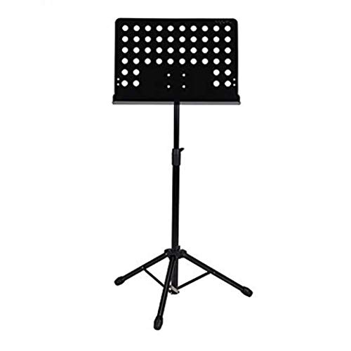 Image of BigPlayer Music Stand for Sheet Music Sturdy Tripod Base Adjustable Height Metal Portable