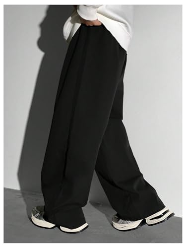 SHENHE Boy's Baggy Cargo Pants Wide Leg Loose Fit Outdoor Hiking Hip Hop Pants Trousers3