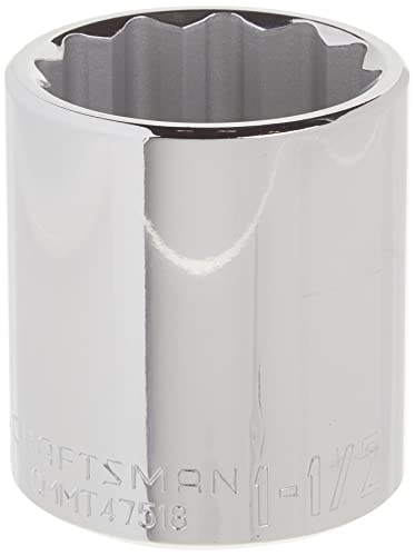 CRAFTSMAN Shallow Socket SAE 1/2-Inch Drive 1-1/2-Inch 12-Point (CMMT47518)