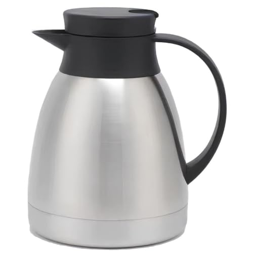 Garrafa Térmica Inox, 1 Litro, Tampa com Gatilho, Mantém Quente o...